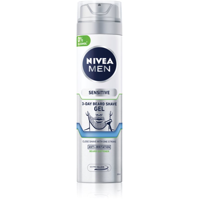 Nivea Men Sensitive gel na holení pro 3denní strniště pro muže 200 ml - parfo.cz