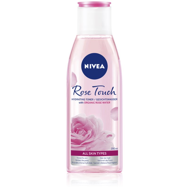 Nivea Rose Touch hydratační pleťová voda 200 ml - parfo.cz