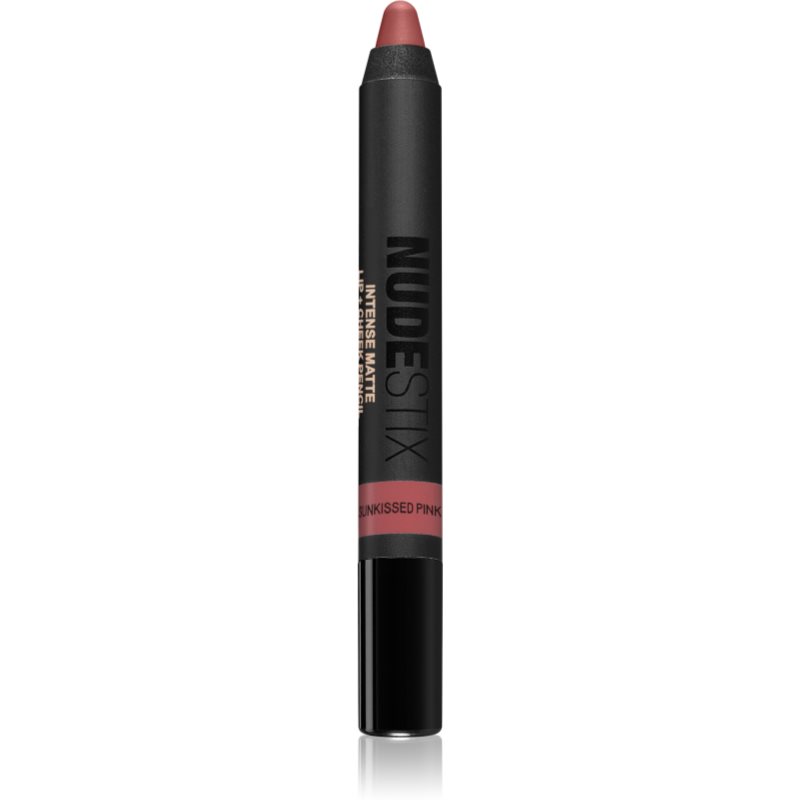 Nudestix Intense Matte univerzální tužka na rty a tváře odstín Sunkissed Pink 2