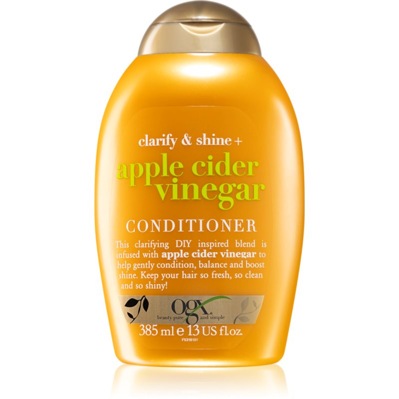 OGX Apple Cider Vinegar čisticí kondicionér pro lesk a hebkost vlasů 385 ml - parfo.cz