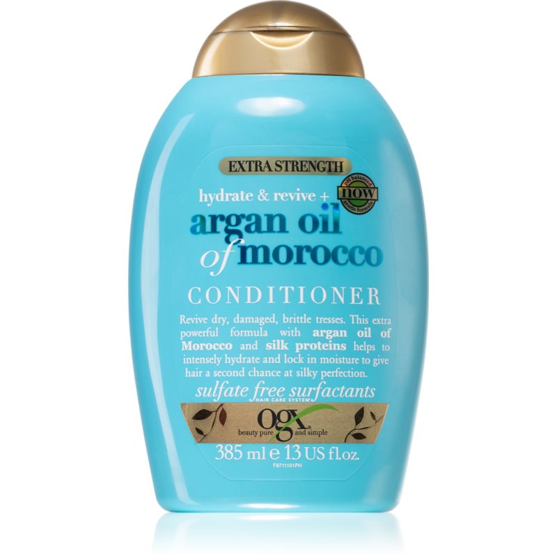 OGX Argan Oil Of Morocco Extra Strenght obnovující kondicionér pro poškozené vlasy 385 ml - parfo.cz