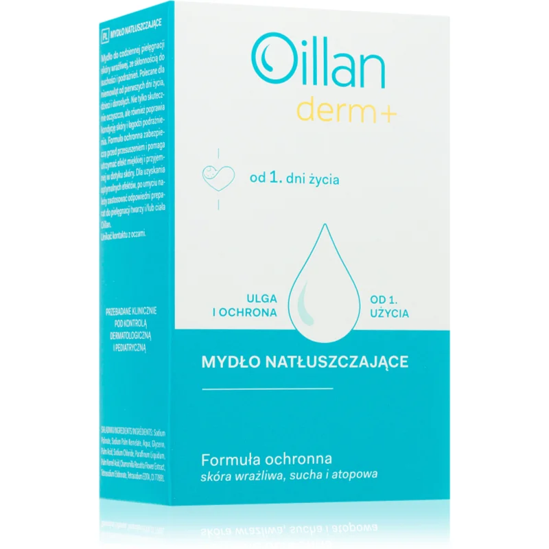 Oillan Derm+ Dermo Soap extra jemné mýdlo pro děti od narození 100 g - parfo.cz
