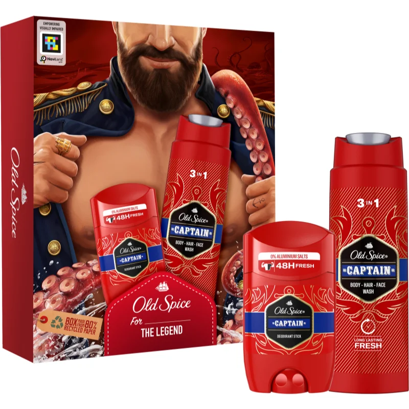 Old Spice Captain Dark Captain dárková sada pro muže - parfo.cz