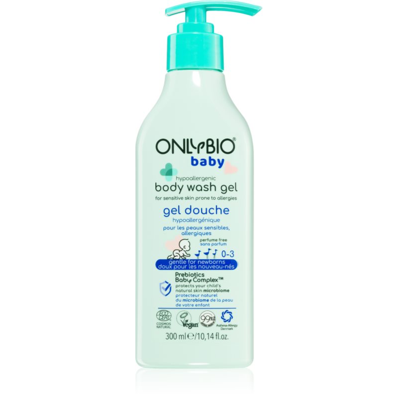 OnlyBio Baby Hypoallergenic hypoalergenní sprchový gel pro děti od narození 300 ml - parfo.cz