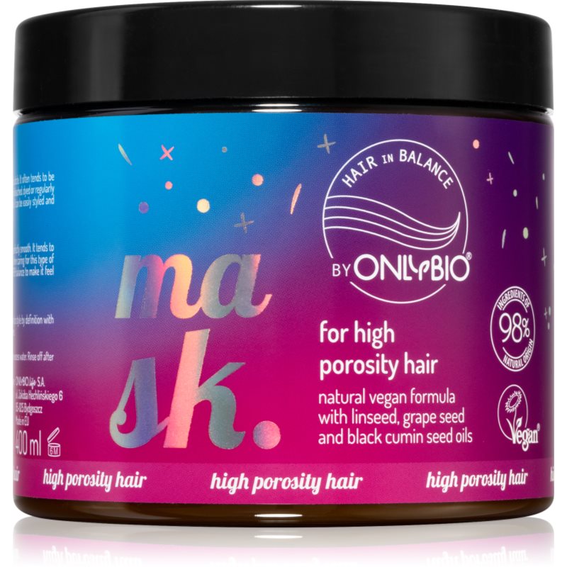 OnlyBio Hair in Balance vyživující maska pro suché vlasy 400 ml - parfo.cz