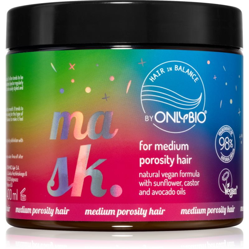 OnlyBio Hair in Balance vyživující maska pro suché vlasy 400 ml - parfo.cz