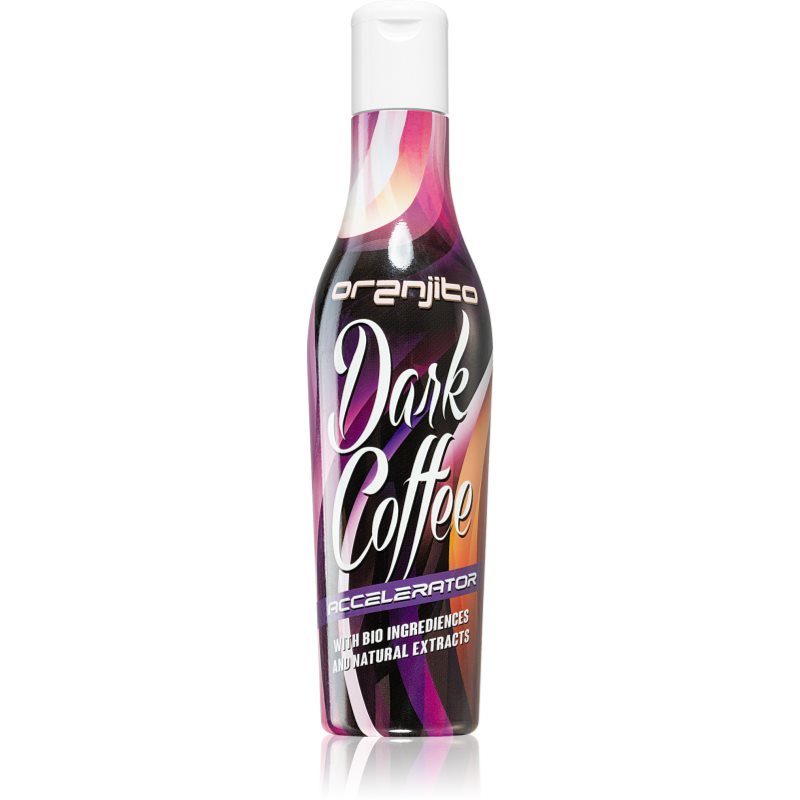 Oranjito Dark Coffee Accelerator opalovací mléko do solária s biosložkami a urychlovačem opálení 200 ml - parfo.cz
