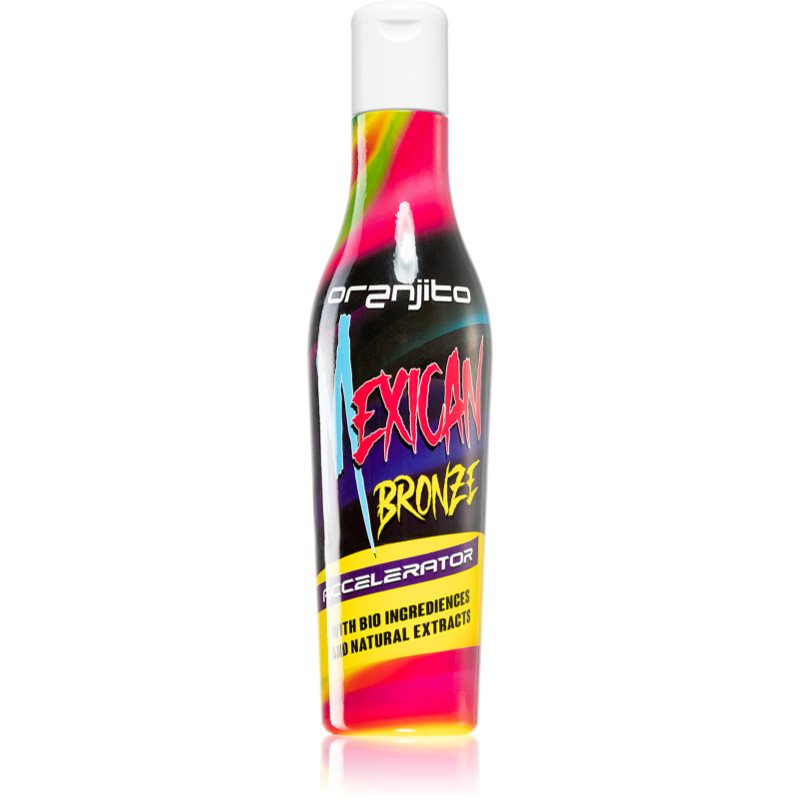 Oranjito Mexican Bronze Accelerator opalovací mléko do solária s biosložkami a urychlovačem opálení 200 ml - parfo.cz