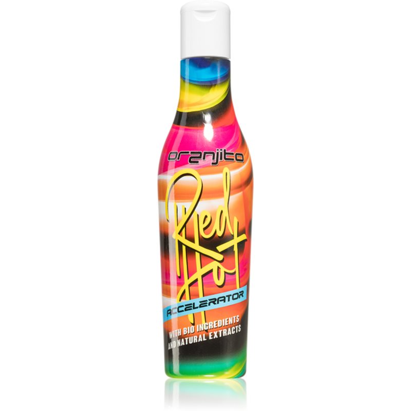 Oranjito Red Hot opalovací mléko do solária s biosložkami a urychlovačem opálení s hřejivým účinkem 200 ml - parfo.cz