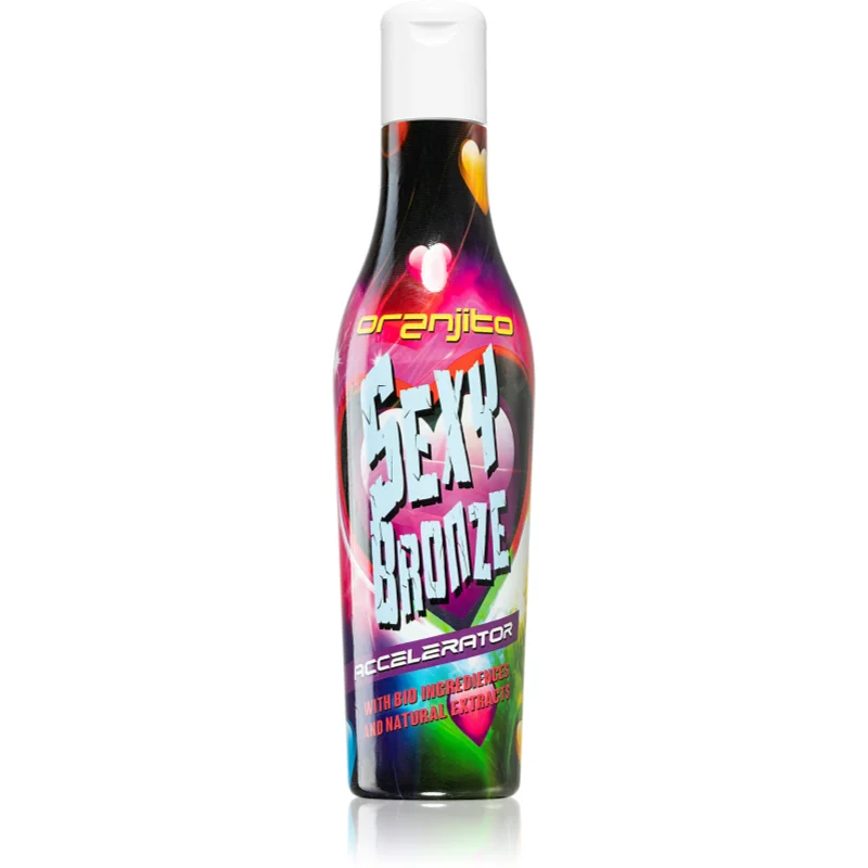 Oranjito Sexy Bronze Accelerator opalovací mléko do solária s biosložkami a urychlovačem opálení unisex 200 ml - parfo.cz
