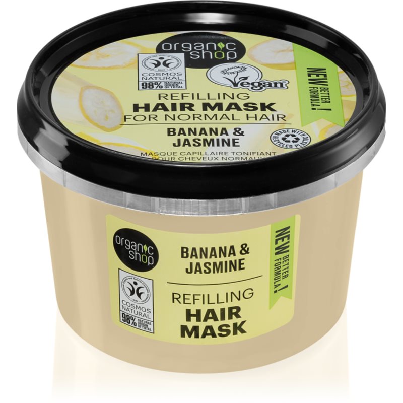 Organic Shop Banana & Jasmine maska na vlasy pro objem 250 ml - parfo.cz