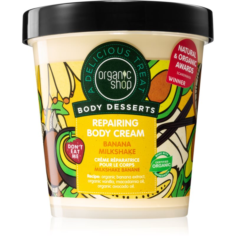 Organic Shop Body Desserts Banana Milkshake regenerační tělový krém 450 ml - parfo.cz