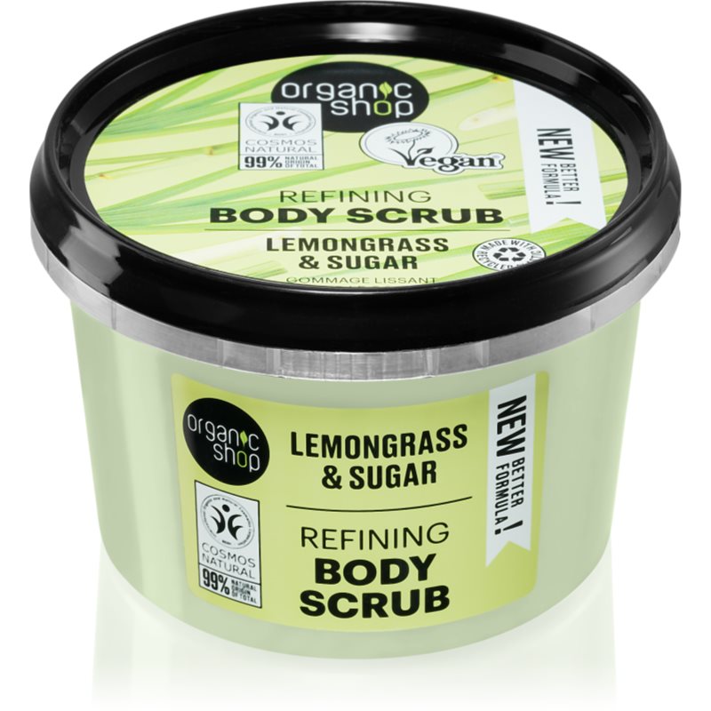 Organic Shop Lemongrass & Sugar jemný peeling na tělo 250 ml - parfo.cz