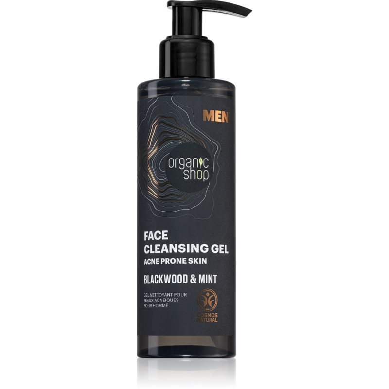 Organic Shop Men Blackwood & Mint čisticí gel pro muže 200 ml - parfo.cz