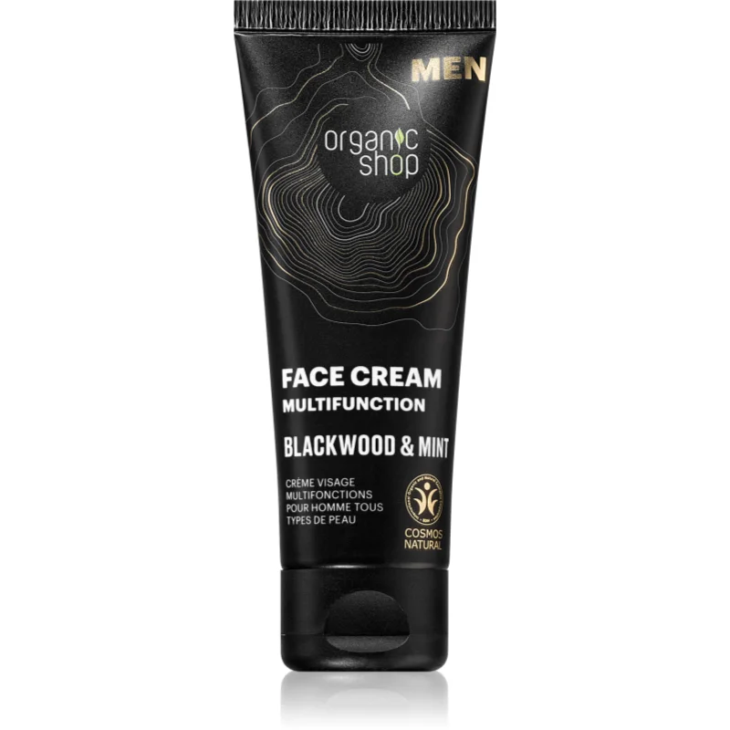 Organic Shop Men Blackwood & Mint multifunkční krém na obličej pro muže 75 ml - parfo.cz