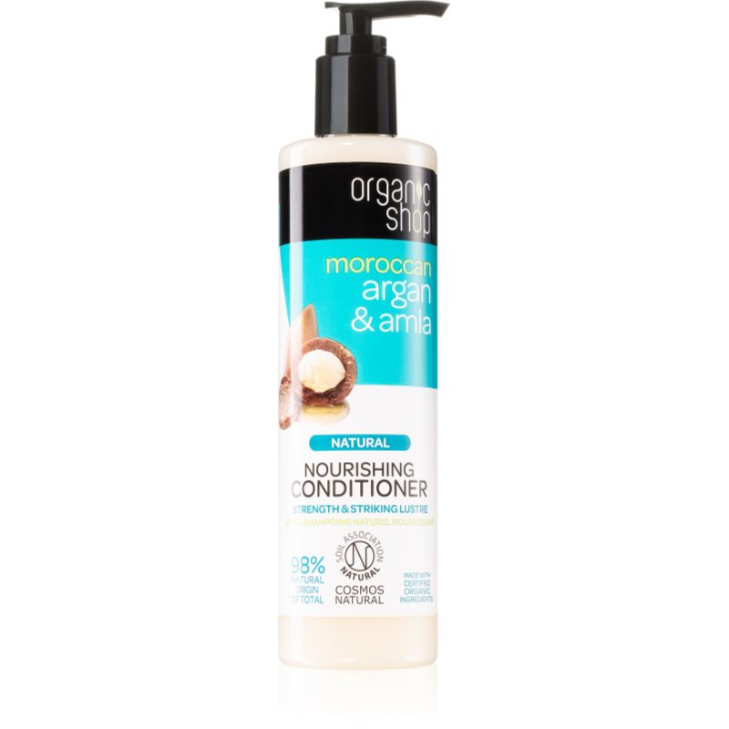 Organic Shop Natural Moroccan Argan & Amla vyživující kondicionér pro barvené a poškozené vlasy 280 ml - parfo.cz