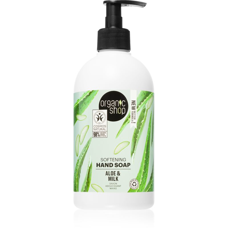Organic Shop Organic Aloe & Milk pečující tekuté mýdlo na ruce 500 ml - parfo.cz