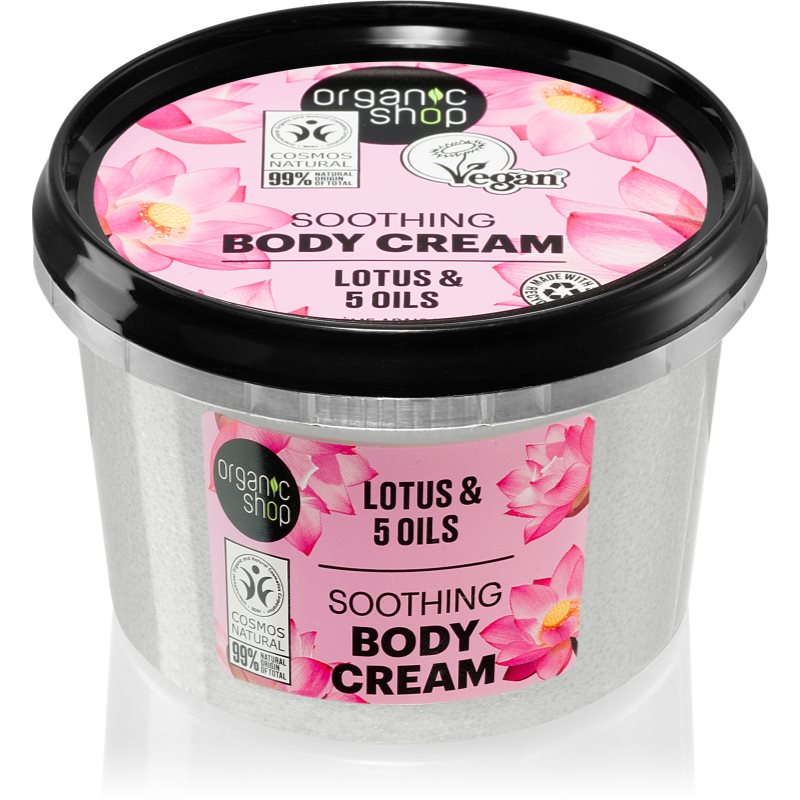 Organic Shop Organic Lotus & 5 Oils pečující tělový krém 250 ml - parfo.cz