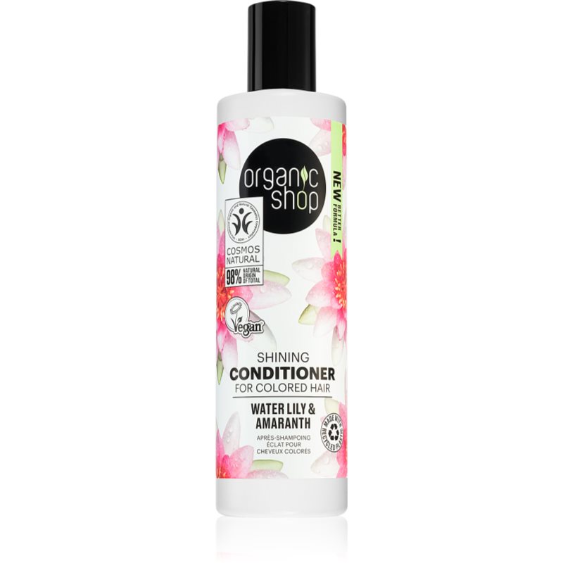 Organic Shop Organic Shea & Lily rozjasňující kondicionér pro lesk a snadné rozčesávání vlasů pro barvené vlasy 280 ml - parfo.cz