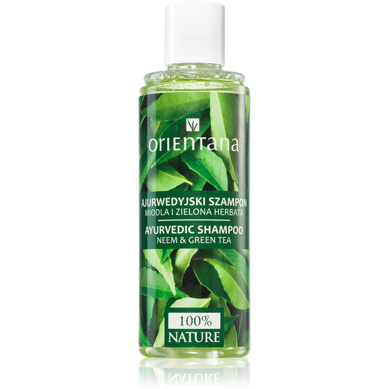 Orientana Ayurvedic Shampoo Neem & Green Tea přírodní šampon na vlasy 210 ml - parfo.cz