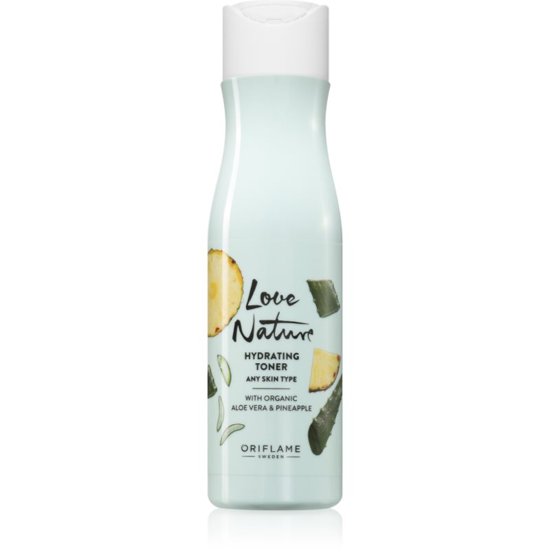 Oriflame Love Nature Organic Aloe Vera & Pineapple hydratační pleťová voda 150 ml - parfo.cz
