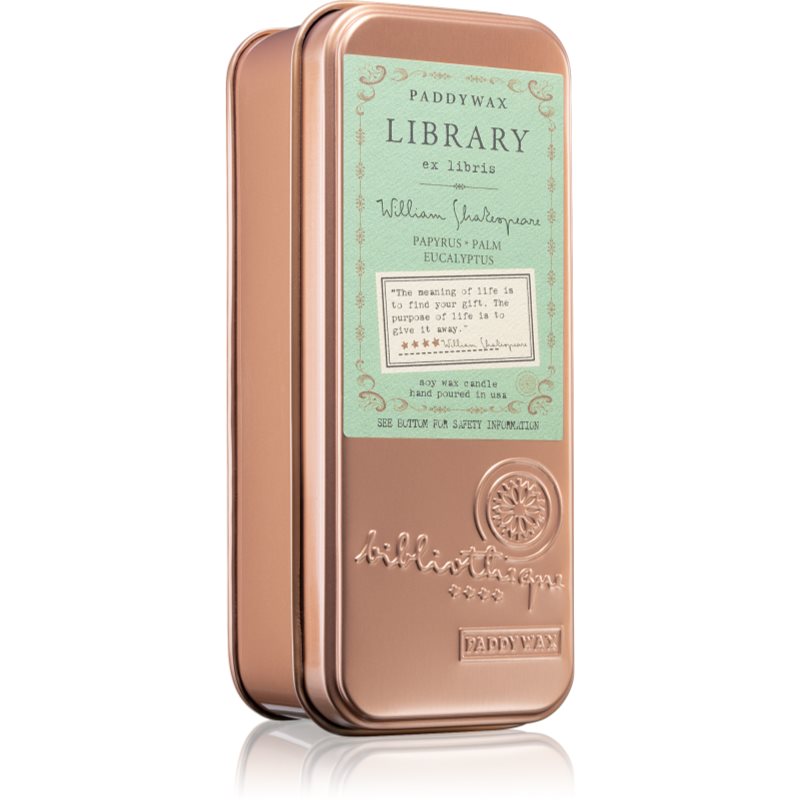 Paddywax Library William Shakespeare vonná svíčka 70 g - parfo.cz