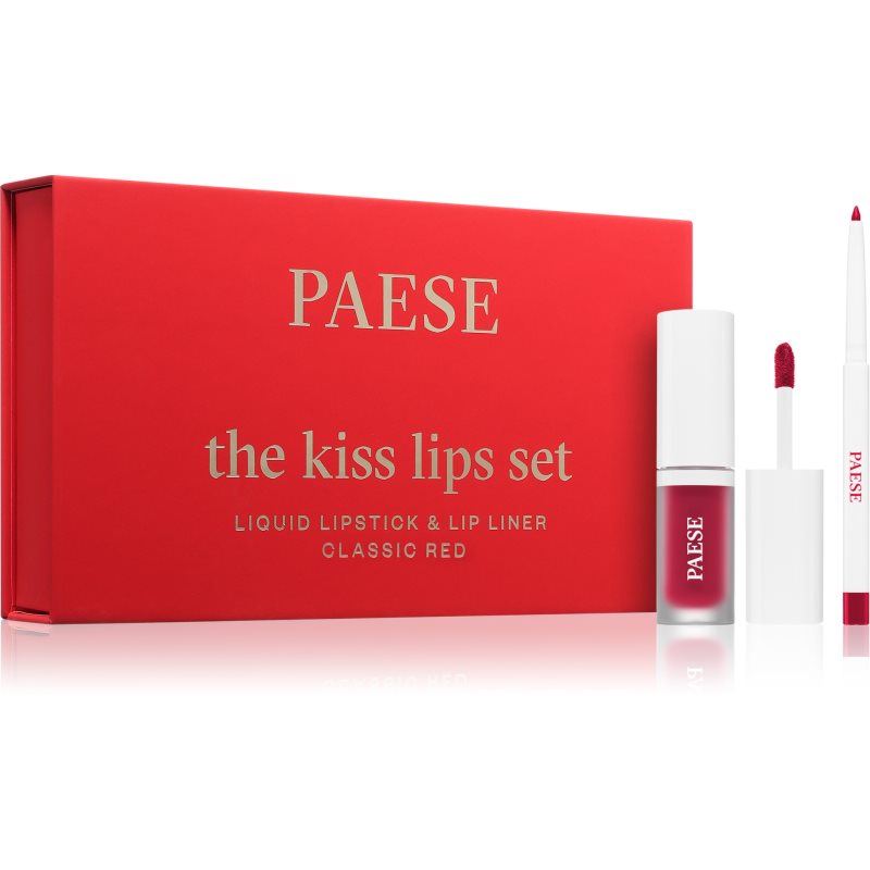 Paese The Kiss Lips Set Classic Red dárková sada odstín 06 Classic Red - parfo.cz