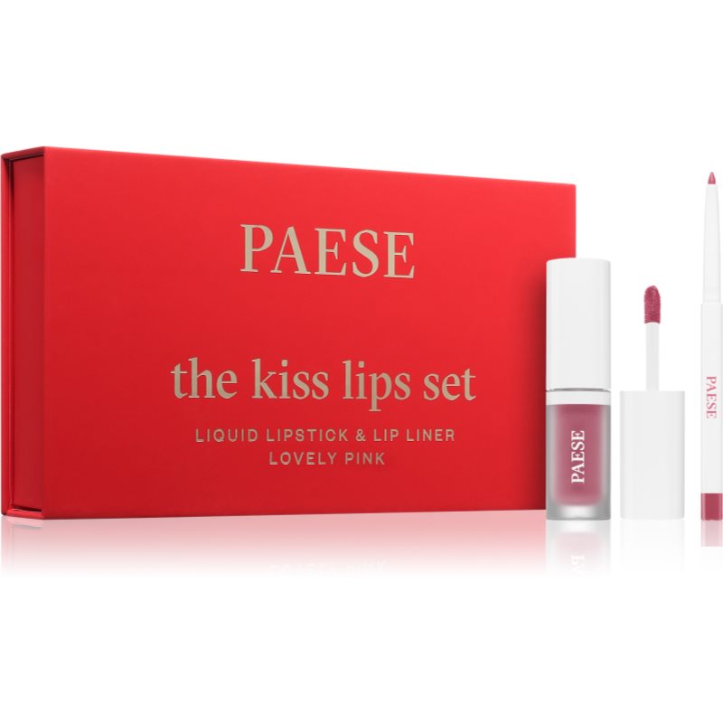 Paese The Kiss Lips Set Lovely Pink dárková sada odstín 03 Lovely Pink - parfo.cz