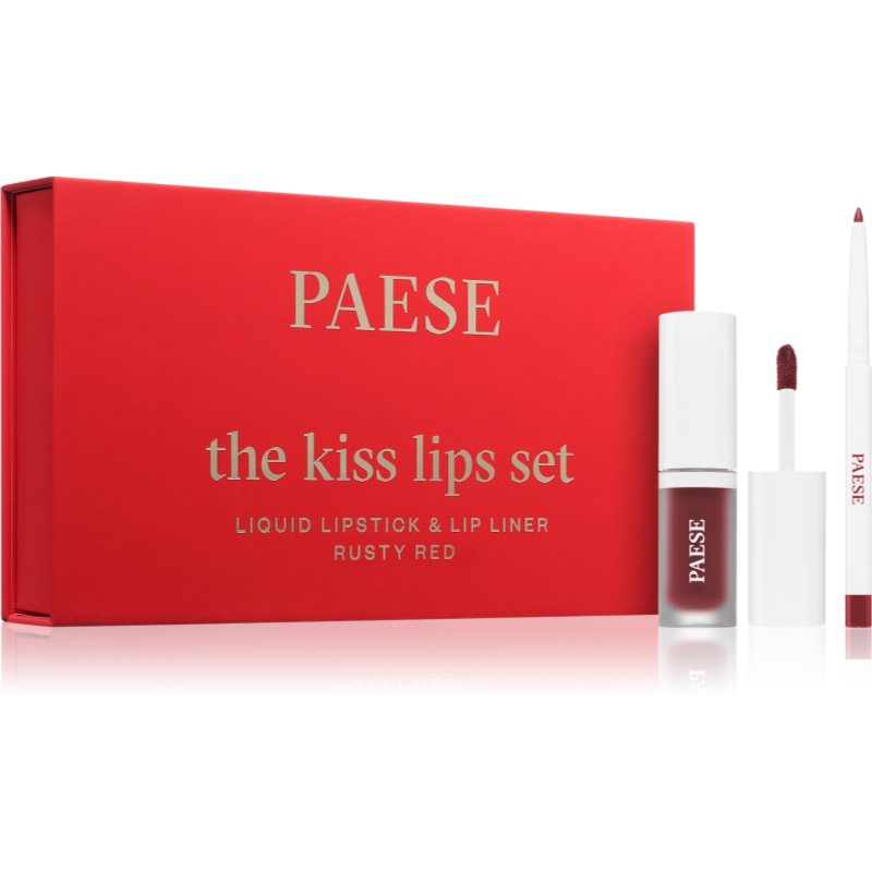 Paese The Kiss Lips Set Rusty Red dárková sada odstín 04 Rusty Red - parfo.cz