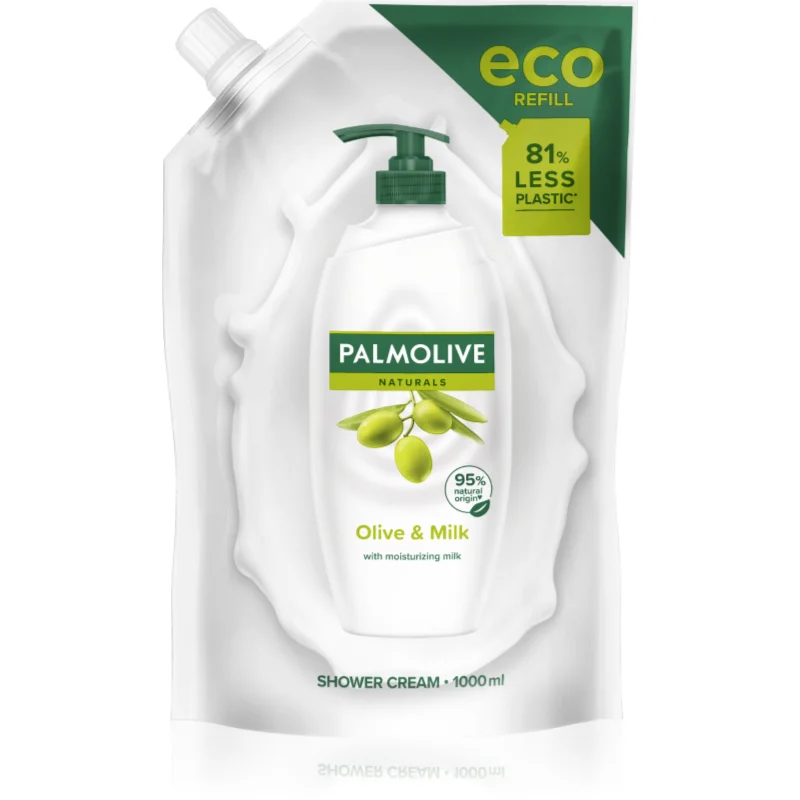 Palmolive Naturals Milk & Olive antistresový sprchový gel náhradní náplň 1000 ml - parfo.cz