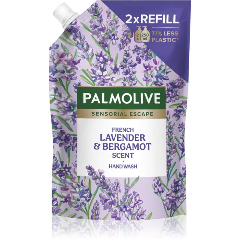 Palmolive Sensorial Escape French Lavender & Bergamot tekuté mýdlo na ruce náhradní náplň 500 ml - parfo.cz