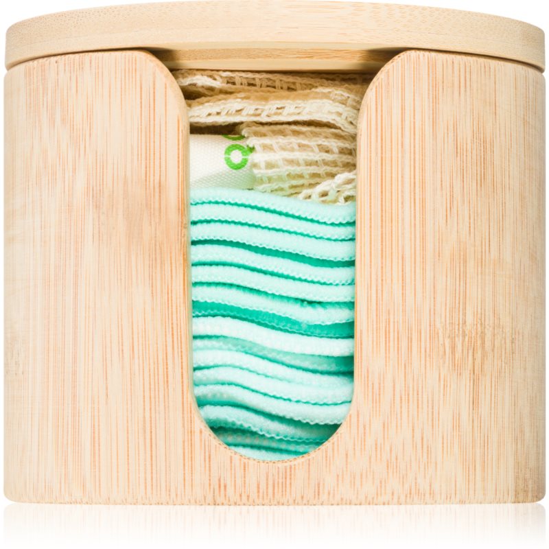 Pandoo Make-up Remover Pads Washable & Reusable pratelné odličovací tampony with storage box 18 ks - parfo.cz