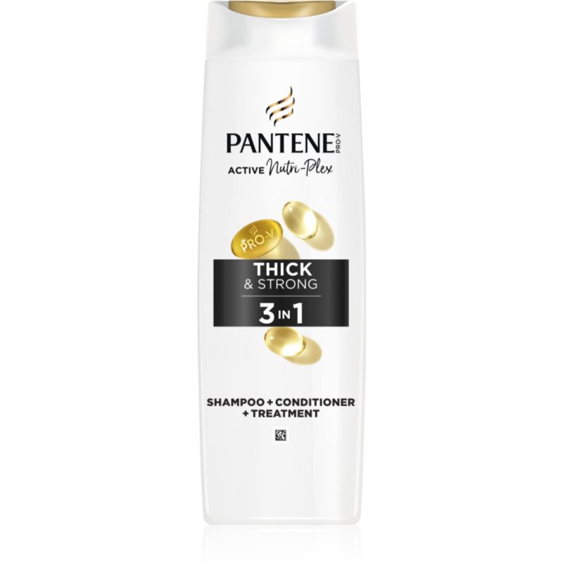 Pantene Pro-V Active Nutri Plex Thick&Strong šampon pro slabé a poškozené vlasy 3 v 1 325 ml - parfo.cz