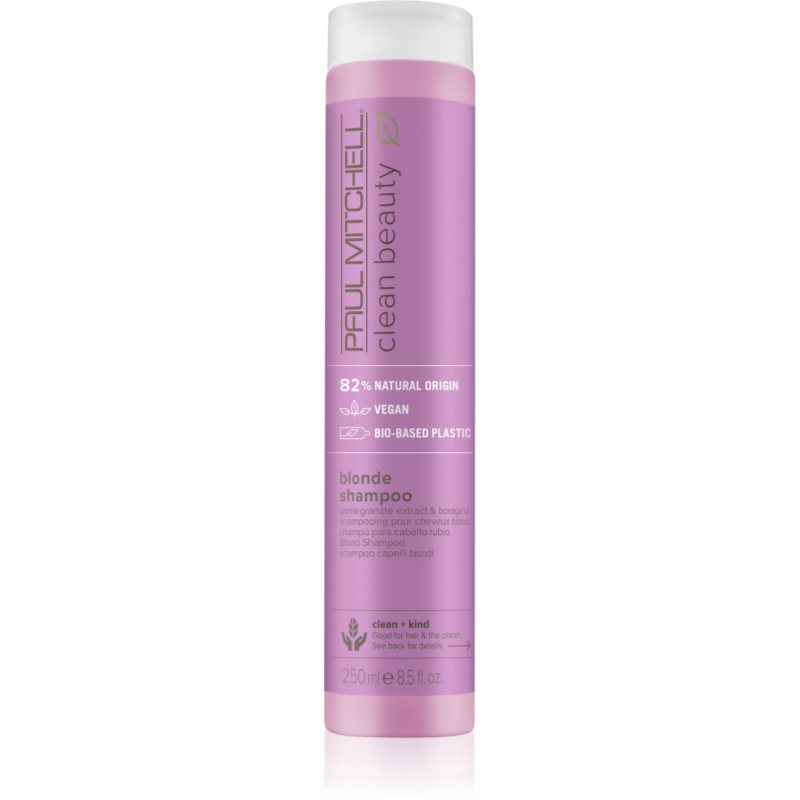 Paul Mitchell Clean Beauty Blonde Shampoo fialový šampon pro zesvětlené