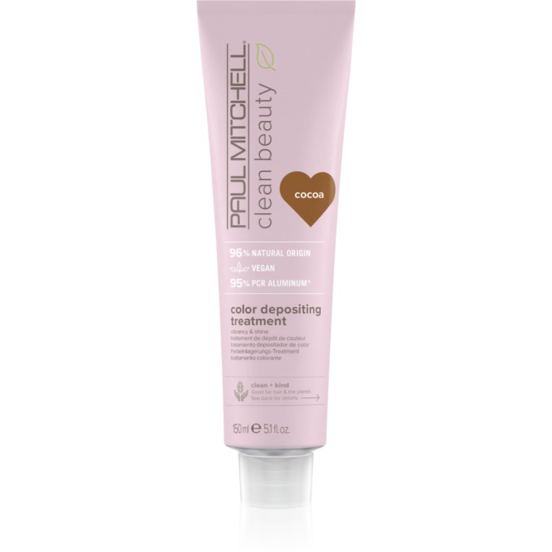 Paul Mitchell Clean Beauty Color Depositing Treatment vyživující maska pro barvené vlasy odstín Cocoa 150 ml - parfo.cz