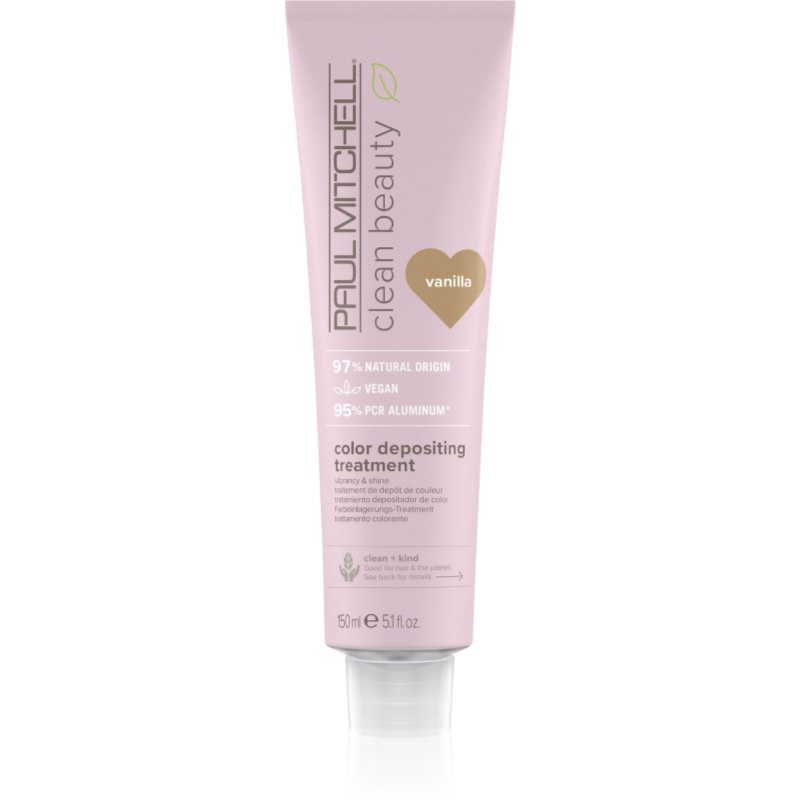 Paul Mitchell Clean Beauty Color Depositing Treatment vyživující maska pro barvené vlasy odstín Vanilla 150 ml - parfo.cz