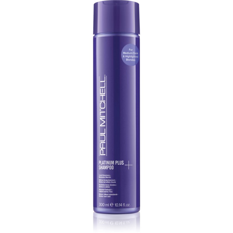 Paul Mitchell Platinum Plus Shampoo šampon pro blond a šedivé vlasy 300 ml - parfo.cz