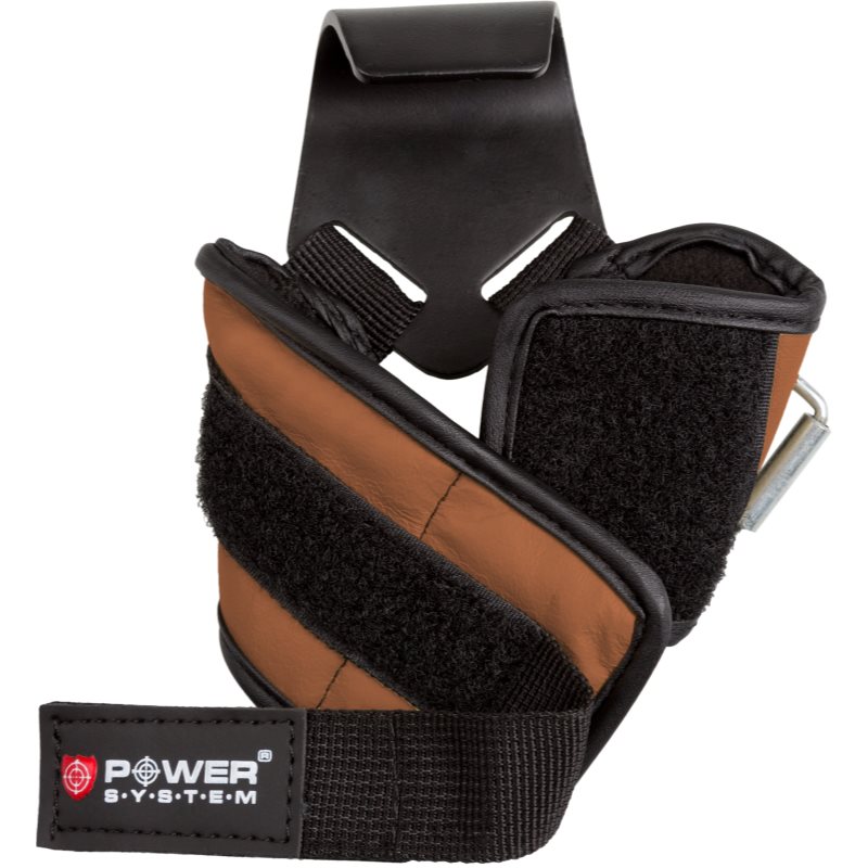Power System Power Hooks posilovací háky barva Brown L 1 ks - parfo.cz
