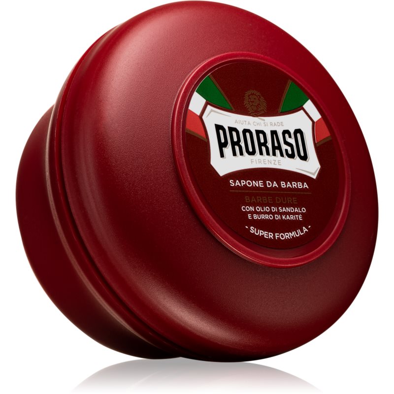 Proraso Red mýdlo na holení pro tvrdé vousy na vousy 150 ml - parfo.cz