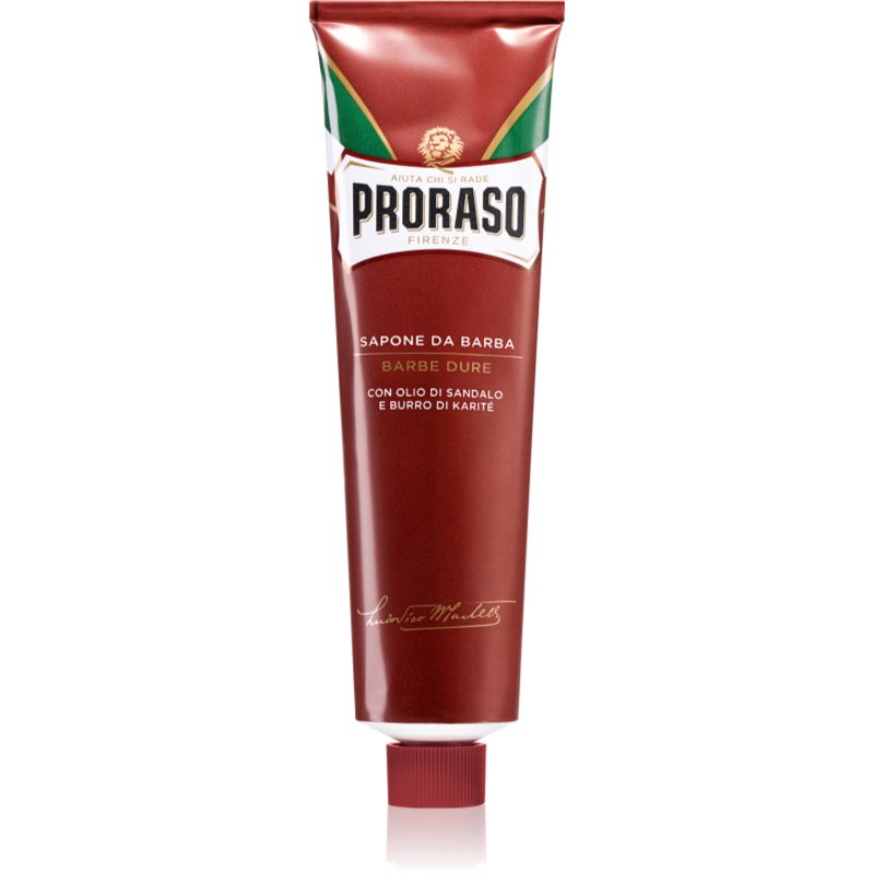Proraso Red mýdlo na holení pro tvrdé vousy v tubě 150 ml - parfo.cz