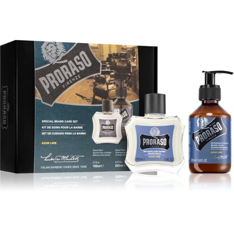 Proraso Set Beard Classic dárková sada pro muže Azur Lime - parfo.cz