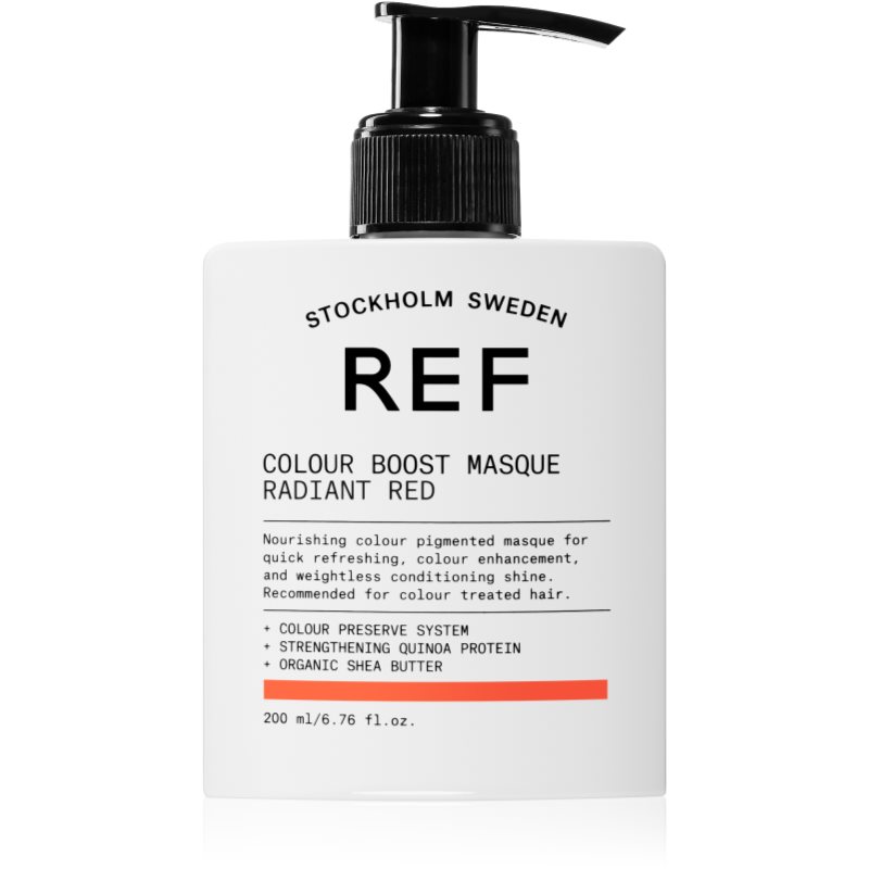 REF Colour Boost Masque jemná vyživující maska bez permanentních barevných pigmentů RADIANT RED 200 ml - parfo.cz