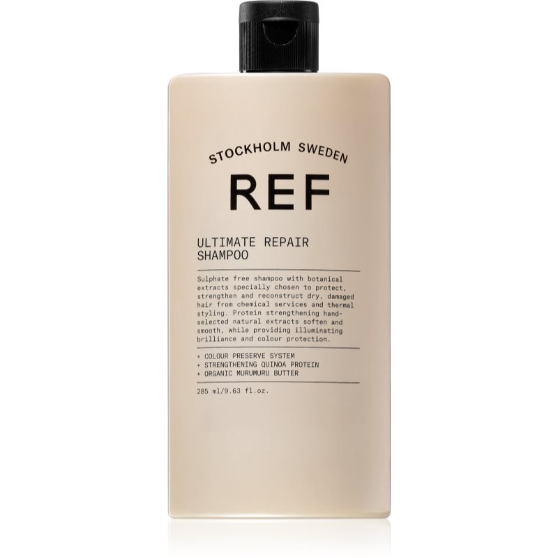 REF Ultimate Repair Shampoo šampon pro chemicky ošetřované a mechanicky namáhané vlasy 285 ml - parfo.cz