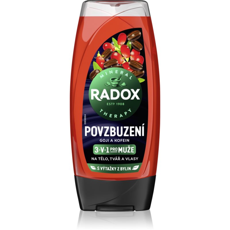 Radox Men Invigorating sprchový gel pro muže 3 v 1 225 ml - parfo.cz