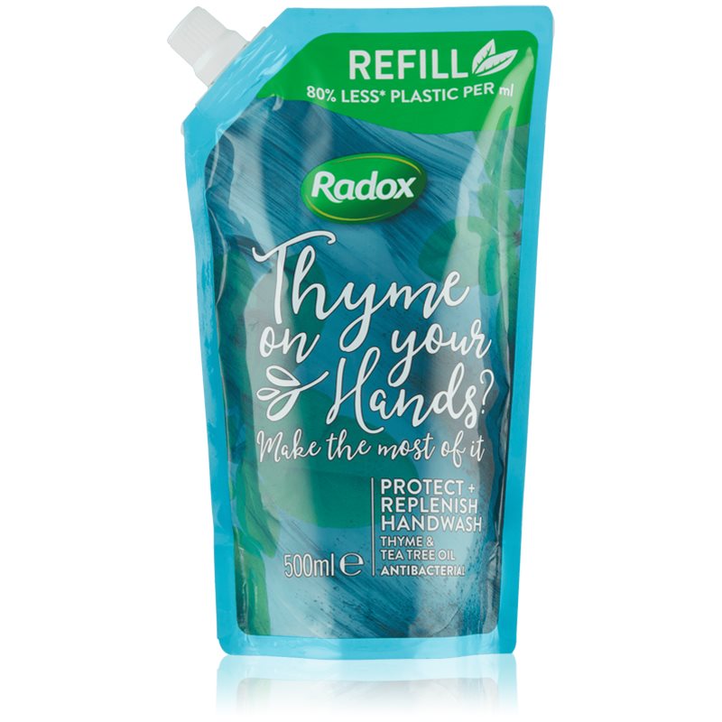 Radox Thyme on your hands? tekuté mýdlo s antibakteriální přísadou 500 ml - parfo.cz