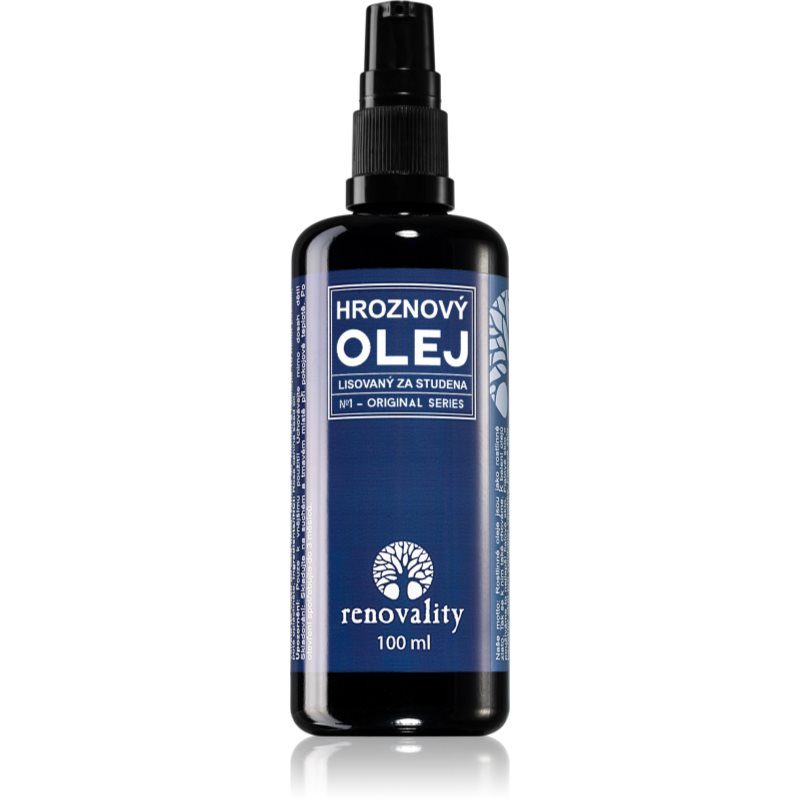 Renovality Original Series Hroznový olej lisovaný za studena pleťový olej pro mastnou a smíšenou pleť 100 ml - parfo.cz