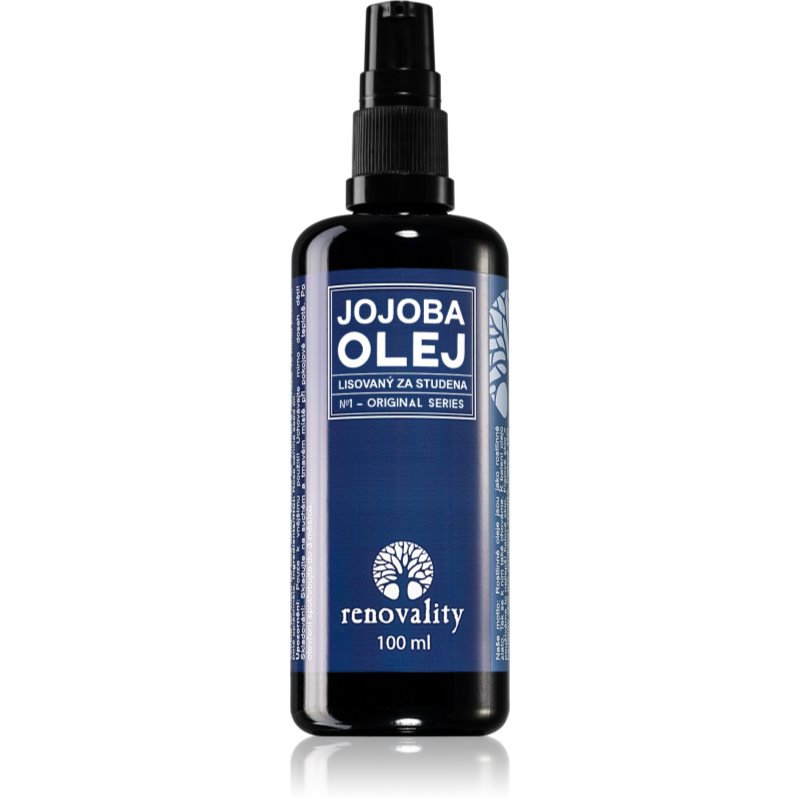 Renovality Original Series Jojoba olej lisovaný za studena pleťový olej pro suchou pleť 100 ml - parfo.cz