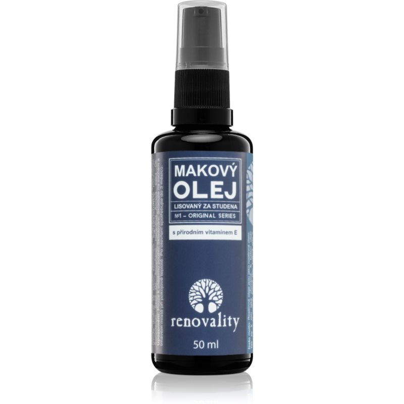 Renovality Original Series Makový olej s přírodním vitamínem E pleťový olej pro všechny typy pleti 50 ml - parfo.cz