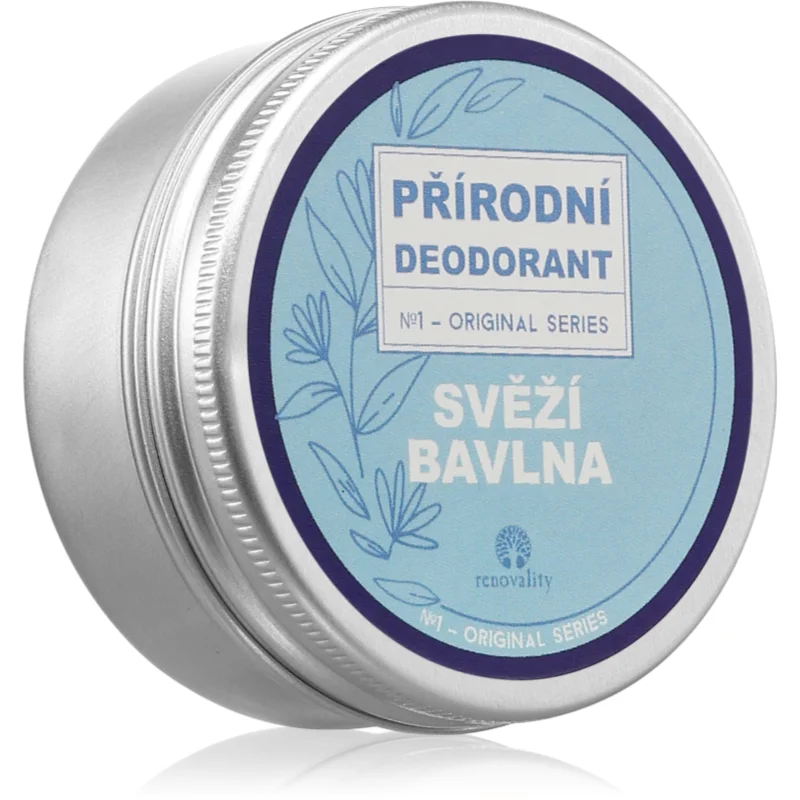 Renovality Original Series Přírodní deodorant tuhý deodorant s vůní Fresh Cotton 50 ml - parfo.cz
