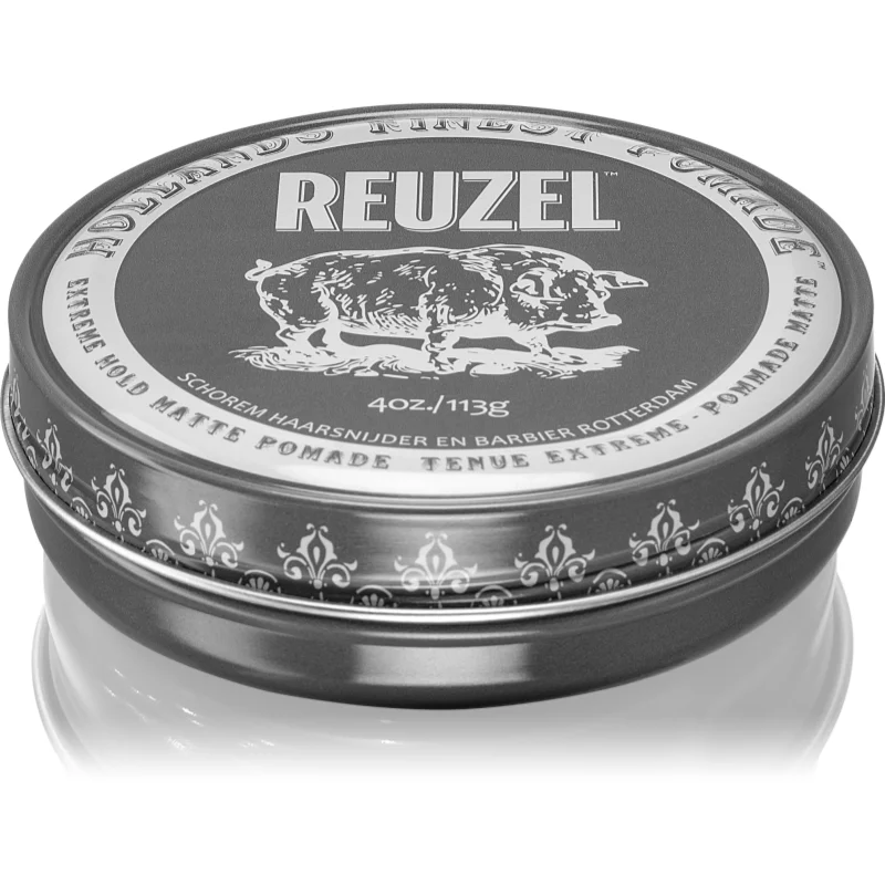 Reuzel Hollands Finest Pomade Extreme Hold pomáda na vlasy s matným efektem 113 g - parfo.cz